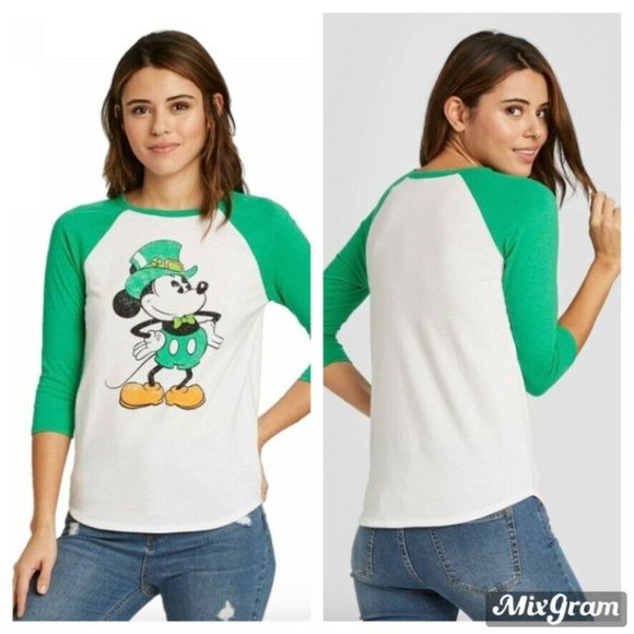 Disney Tops - Disney Mickey St. Patrick's Graphic T-Shirt Small